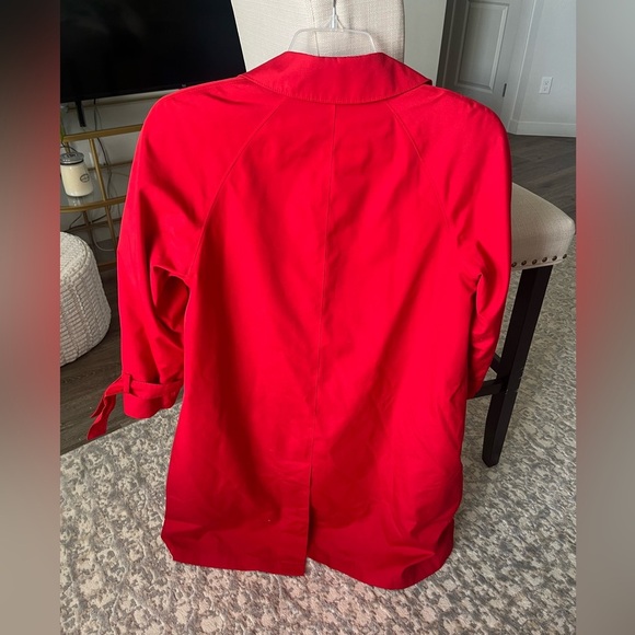 Vintage London Towne Red Trench Raincoat with Removeable Lining, Size 6 - Picture 8 of 8